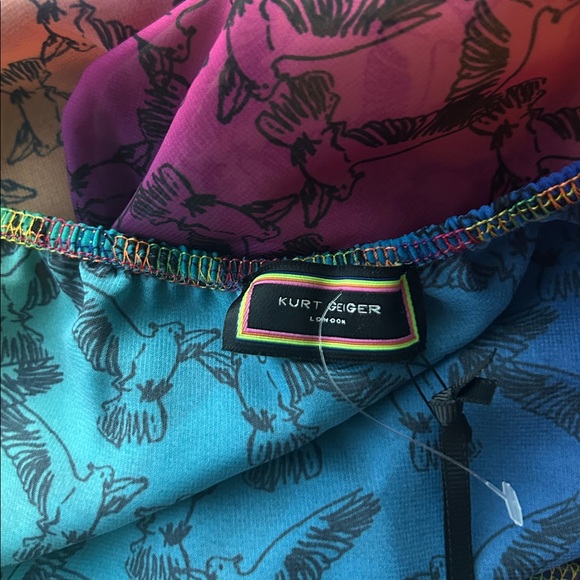 KURT GEIGER GRADIENT CUTOUT DRESS SWIM COVER UP SIZE L MSRP $180.00 NWT - Picture 6 of 6